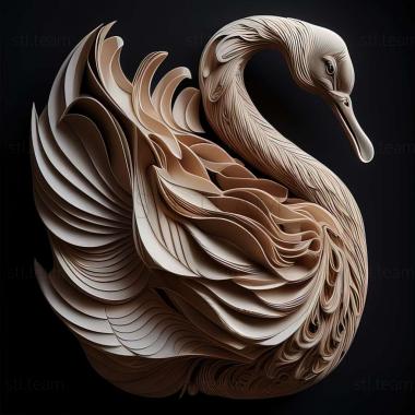 3D model swan (STL)